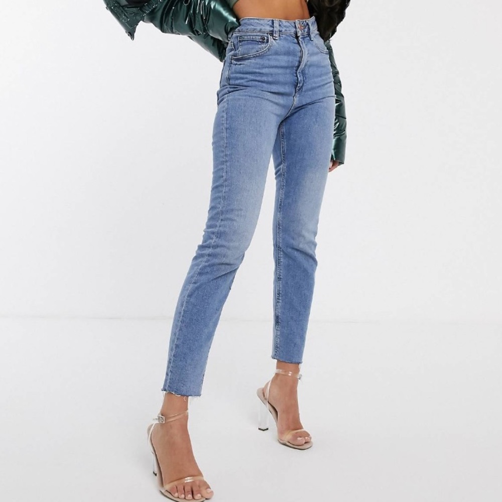 ASOS DESIGN High Rise ‘Slim’ Mom Jeans